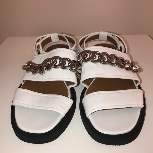 Givenchy White leather Chain sandals - Picture 2 of 6